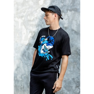 ราคาระเบิดSNZ Shark don’t swim backwards T-shirtS-3XL