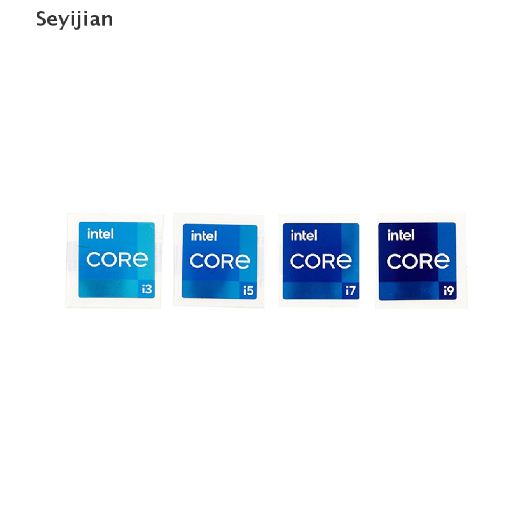 [SEY] สติกเกอร์เมทัลลิก Intel i3 i5 i7 i9 11th Core Duo Pentium สําหรับติดตกแต่งคอมพิวเตอร์