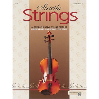 หนังสือเรียนดนตรี Strictly Strings, Viola Book 1