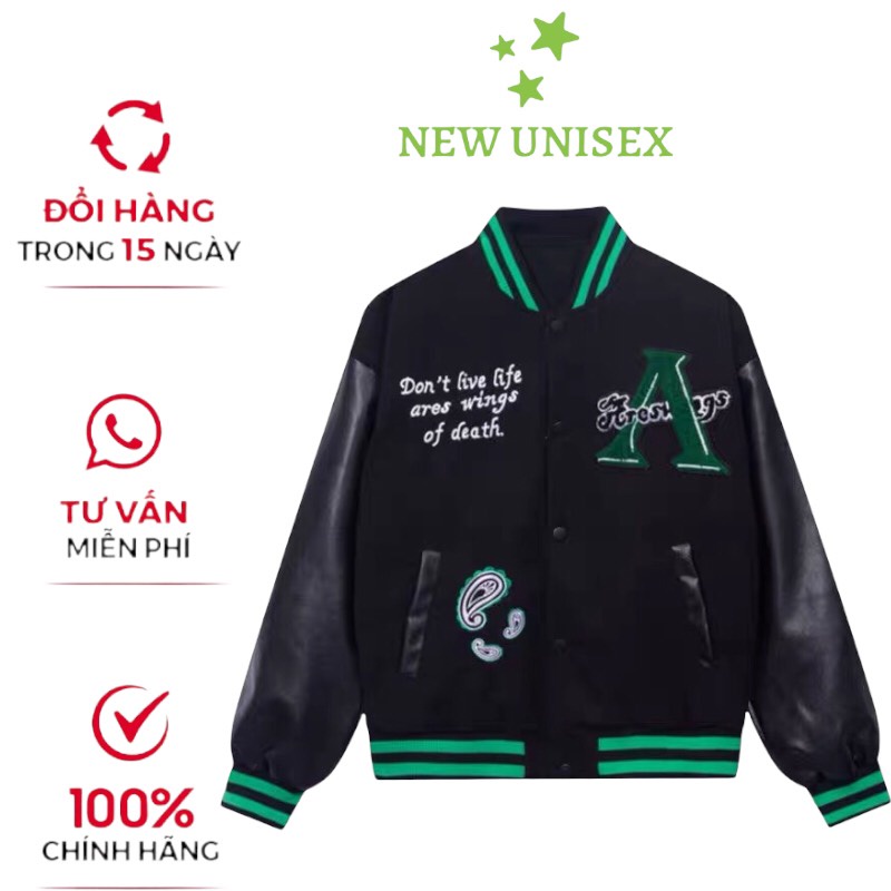 Bomber Unisex Wide Form Jacket 2 ชั้นหนัง Hand-Coordinated ผ้ากระเพาะอาหาร