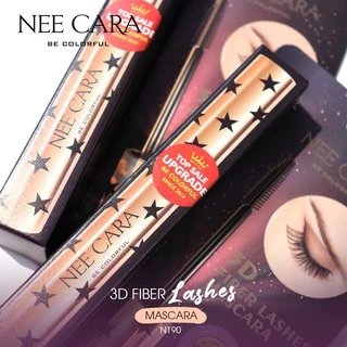 NEE CARA | N190 นีคาร่า มาสคาร่า มาสคาร่ากันน้ํา ที่ปัดขนตา | MASCARA 3D FIBER LASHES