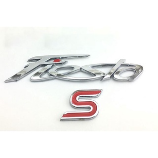 ราคาต่อ 1 ชิ้น โลโก้ ฟอร์ด เฟียสต้า เอส Ford sports s logo Fiesta logo rear trunk logo