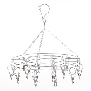 ห่วงตากผ้าสเตนเลส PLIM 20 กิ๊บ ROUND HANGER STAINLESS PLIM 20 CLIPS