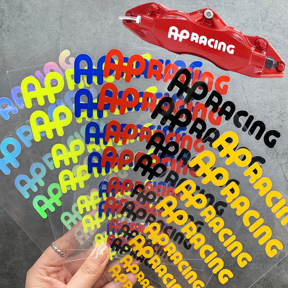 สติกเกอร์ ป้ายคาลิปเปอร์เบรก สะท้อนแสง สําหรับ AP Racing Caliper จํานวน 8 ชิ้น ต่อชุด