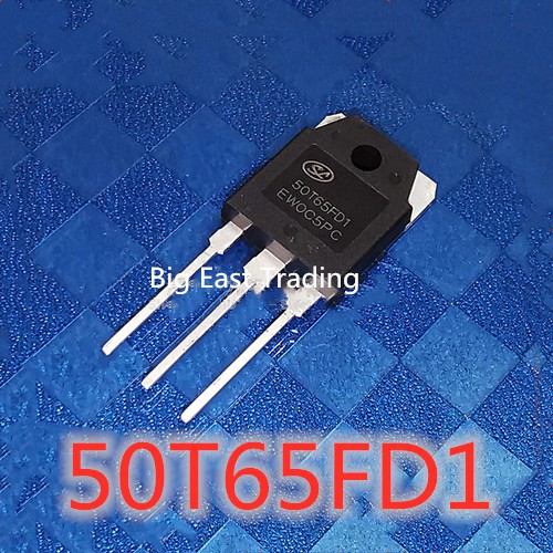 50T65FD 50T65FD1 2 ชิ้น 5 ชิ้น IGBT TO-3P 50T65 รับประกันคุณภาพ pxs