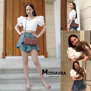 **By Miss Aura** เสื้อทรงครอปแขนตุ๊กตาค่า งานน่ารักเนื้อผ้าดีค่ะ