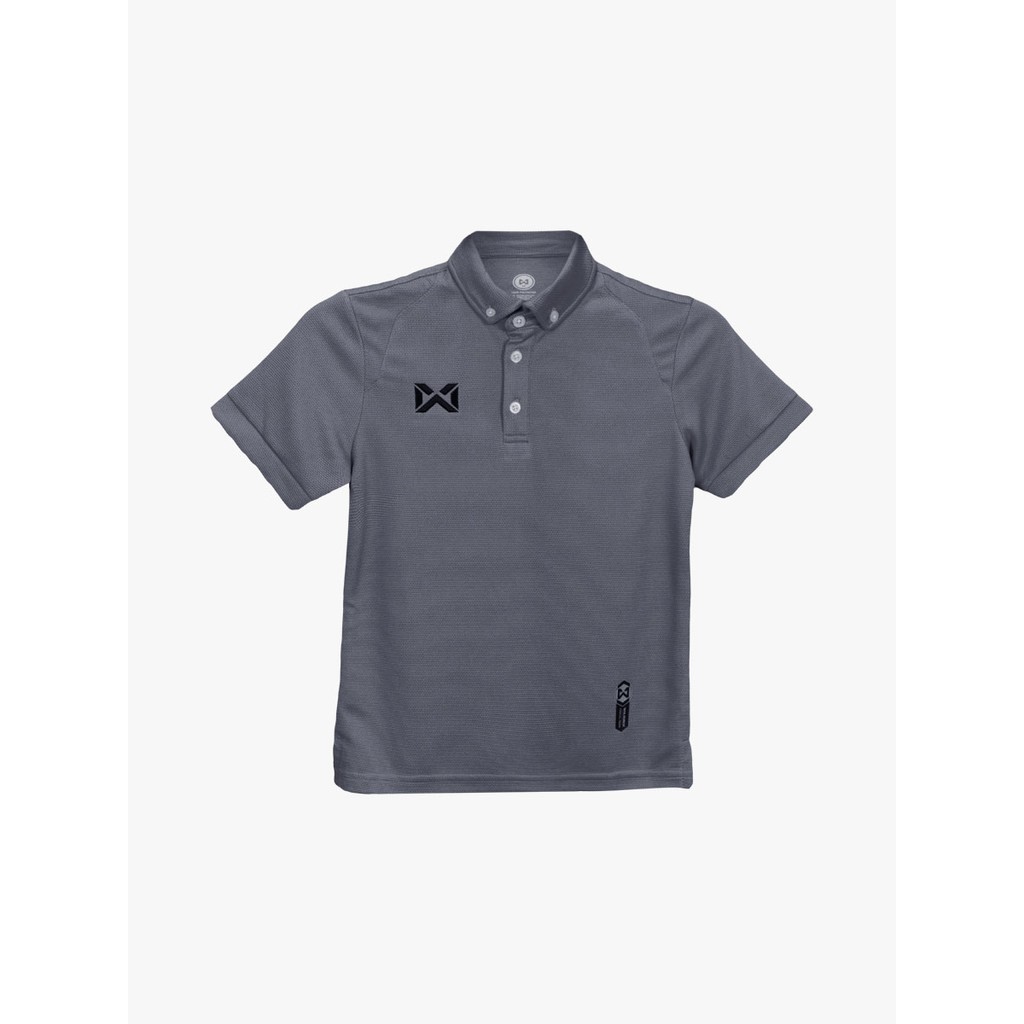WARRIX เสื้อโปโลเบสิคเด็ก แขนสั้น WA-3315KN-เทา-EE