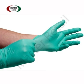 ถุงมือไนไตร สีเขียว หนา 5.0 รุ่นหนาพิเศษ ทนเคมี ไม่มีแป้ง (Food Safe) [ ลูกค้าใหม่ 1 บาท 🔥 ]