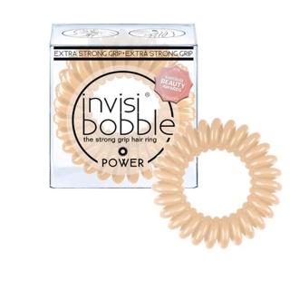 (ของแท้)  ยางรัดผม  Invisibobble Power , Nude color , 1 กล่อง 3 เส้น