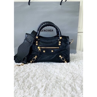 New Balenciaga mini City Giant 309544 GHW black