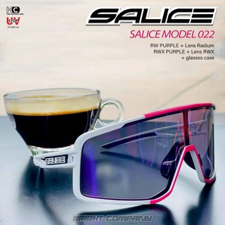 แว่นตา SALICE 022 RW WHITE/PURPLE สีขาวชมพูเลนส์ม่วง+เลนส์ใสในกล่อง พร้อมกล่องเคสอย่างดี แบรนด์อิตาลีแท้💯