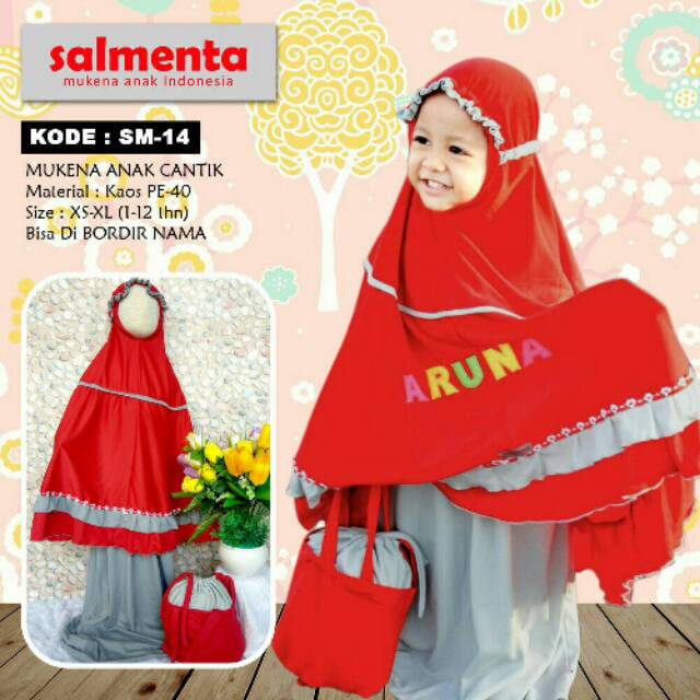 Mukena Salmenta Sm 14 Brand By. Sanayakids ของเล่นสําหรับเด็ก/ผู้ใหญ่