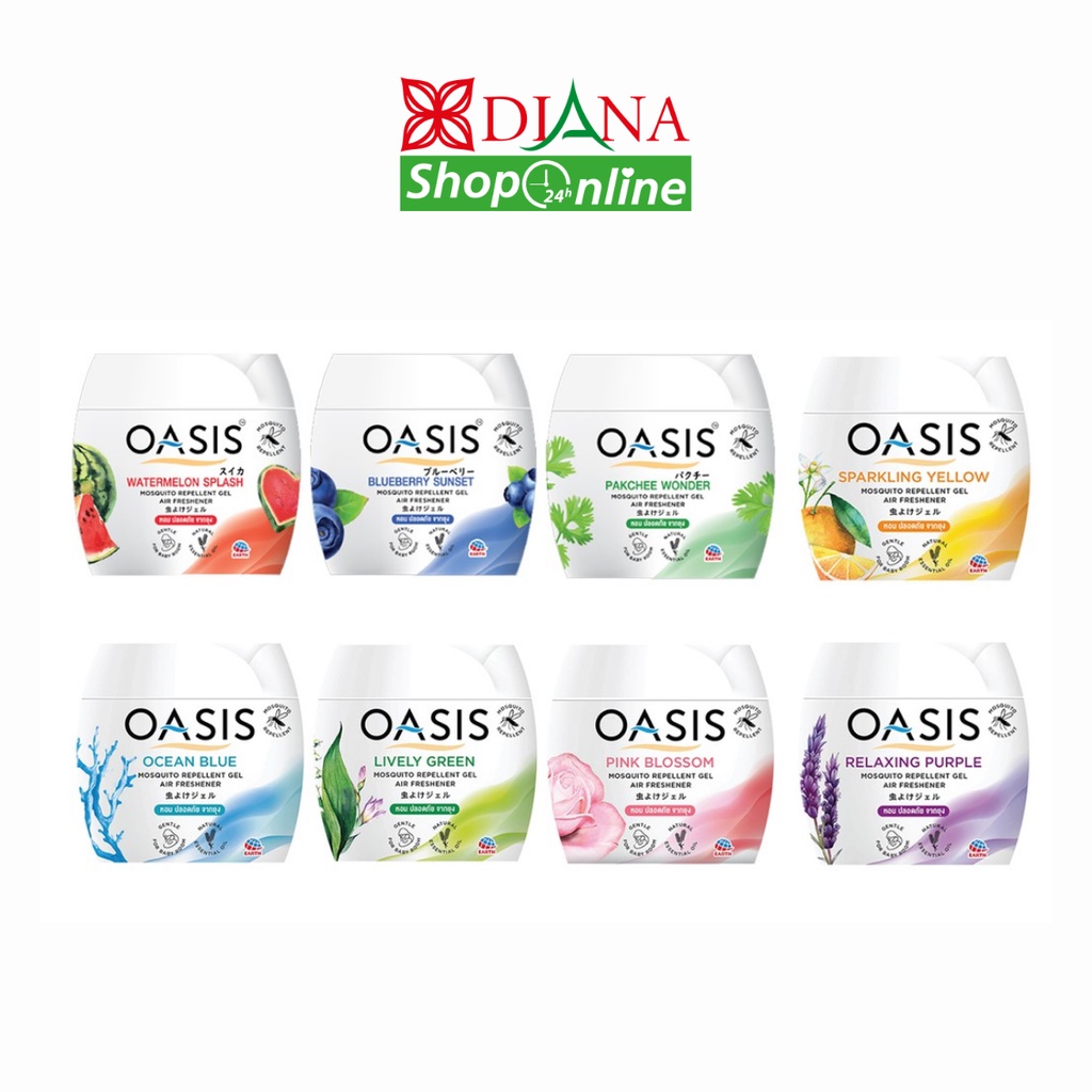 เจลปรับอากาศไล่ยุง OASIS 180g BLOSSO