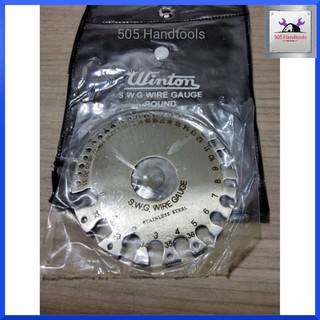 จานวัดขนาดลวด ยี่ห้อ WINTON มาตรฐาน SWG WIRE GAUGE สินค้าพร้อมส่ง