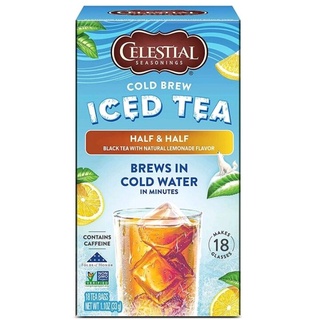 ซีเลสเทียล ชาดำมะนาว ชงได้ในน้ำเย็น Celestial Cold Brew Ice Tea Half &amp; Half Lemonade 33g