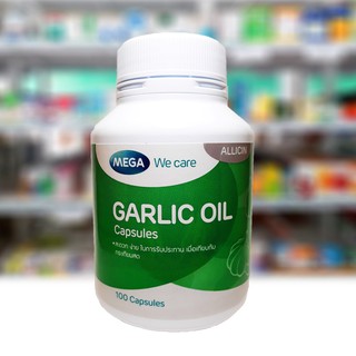 น้ำมันกระเทียม MEGA We care GARLIC OIL ขนาด 100 แคปซูล