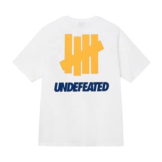 Tide brand undefeated เสื้อยืดลําลอง แขนสั้น พิมพ์ลาย ทรงหลวม สําหรับผู้ชาย และผู้หญิง