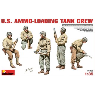 โมเดลฟิกเกอร์ทหาร MiniArt 1/35 MI35190 U.S. Ammo-Loading Tank Crew