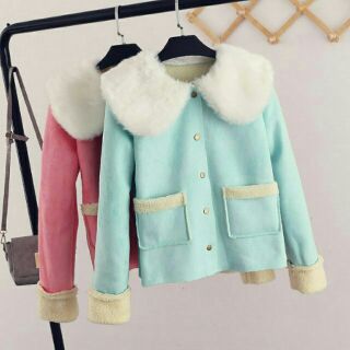 Preorder pastel lambs wool coat