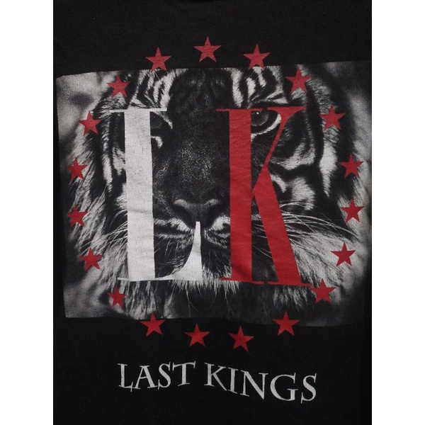 เสื้อยืดมือสอง Usa LK Last Kings Records Streetweer Urban Hiphop มีสองตัวไซร้เดียวกัน Size M.อก19/ยาว30
