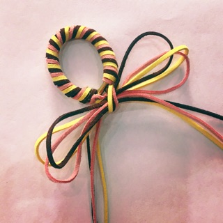 Colorful leather headband