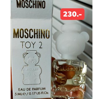 กล่อง 5ml MOSCHINO TOY 2 EDP น้ำหอม ผู้หญิง ขวดรูป เท็ดดี้ แบร์ แสนน่ารัก พร้อมแนว กลิ่นหอม สดใส เย้ายวน โทน Floral