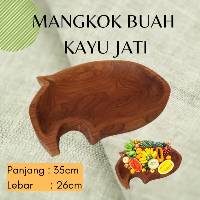 TEAK WOOD FRUIT Bowl / TEAK WOOD SERVING BOWL / BUFFET BOWL