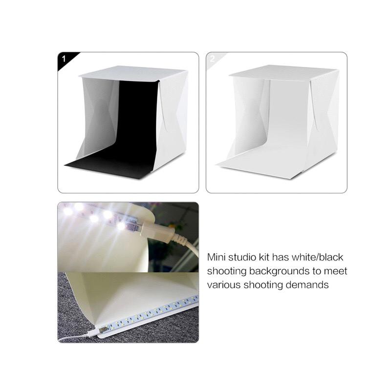 สตูดิโอถ่ายภาพ กล่องถ่ายภาพ แบบพกพา Light Room Photo Studio 9 inch (24cm) Photography Lighting Tent Kit Mini Cube Box