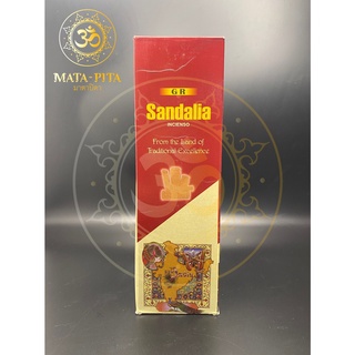 ธูป Sandala นำเข้าแท้จากอินเดีย ใช้จุดถวายองค์เทพ ราคา 130 บาท 1 กล่องใหญ่มี 25 กล่องเล็ก 1กล่องเล็กมี 8 ก้าน