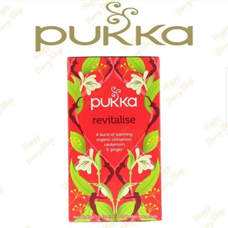 ชา PUKKA Organic Herbal Tea 🍃⭐REVITALISE⭐🍵 ชาสมุนไพรออแกนิค ชาอังกฤษเพื่อสุขภาพ 1 กล่องมี 20 ซอง