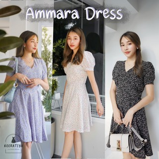 Amara dress เดรสคุณหนู เดรสทรงพริ้ว เดรสสั้น