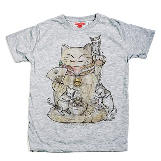 เสื้อยืด แขนสั้น แชปเตอร์วัน สเก๊ตบุ๊ค ลาย แมวกวัก ผ้านิ่ม / Maneiki Neko Chapter One Sketchbook Soft T-Shirt