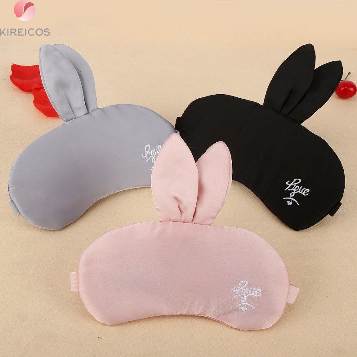NATIONWIDE - Sleeping Blindfold Rabbit Ear Sleeping Eye Mask พร้อมถุงเจลรูปตัว P
