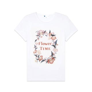 เสื้อยืดสีขาวAIIZ (เอ ทู แซด) - เสื้อยืดผู้หญิงลายกราฟฟิก  Flower In The Garden Graphic T-Shirts