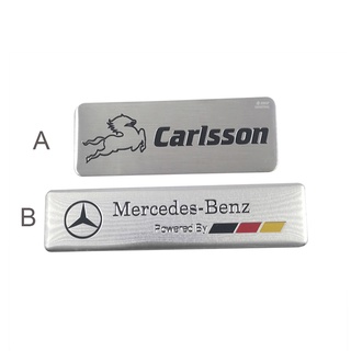 สติกเกอร์อลูมิเนียม ลายโลโก้ CARLSSON Mercedes Benz สําหรับตกแต่งรถยนต์ Mercedes Benz จํานวน 1 ชิ้น