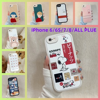 เคส Iphone 6 iP 7 iP 8 iP 6S iP 6 7 8 6S Plus เคสโทรศัพท์แบบนุ่มกันกระแทกอะนิเมะ KLQ