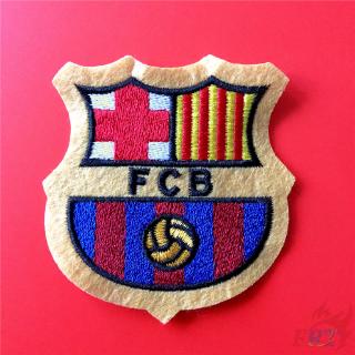 ☸ แผ่นแพทช์ฟุตบอล FCB Fϟtbol Club Barcelona สําหรับเล่นกีฬากลางแจ้ง ☸ แผ่นแพทช์ ปักลาย Diy สําหรับติดตกแต่งเสื้อผ้า 1 ชิ้น