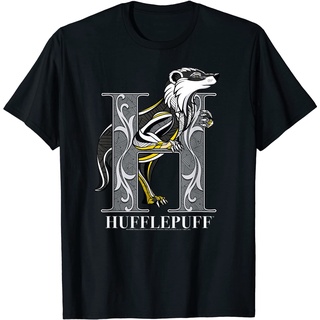 เสื้อยืด พิมพ์ลาย Harry Potter Mosaic Hufflepuff with Badger สําหรับผู้ใหญ่Size S-5XL