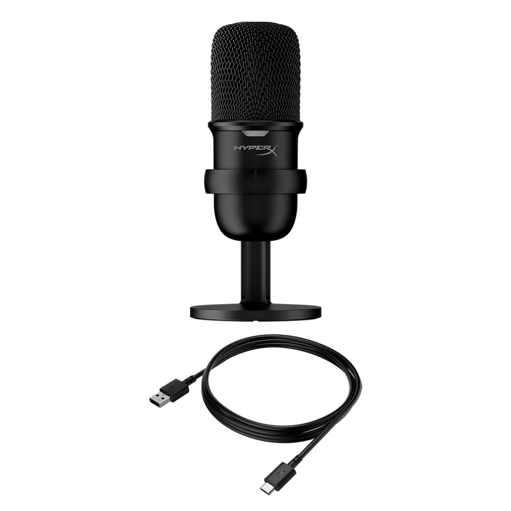iHAVECPU MICROPHONE (ไมโครโฟน) HyperX SOLOCAST USB MICROPHONE BLACK : 4P5P8AA