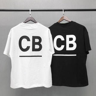 Cole Buxton simple big logo print on the back of the chest CB round neck loose men and women short sleeve T-shirt 7A8c