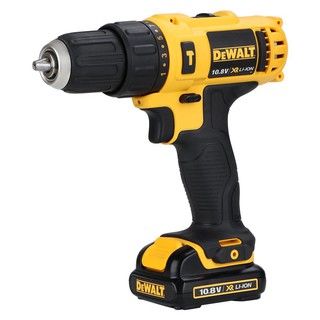 dee-double ส.กระแทกไร้สาย DEWALT DCD716C2K-B1 10.8 โวลต์ ด้ามจับกระชับมือ ทำงานง่าย เครื่องมือช่าง สว่านและอุปกรณ์