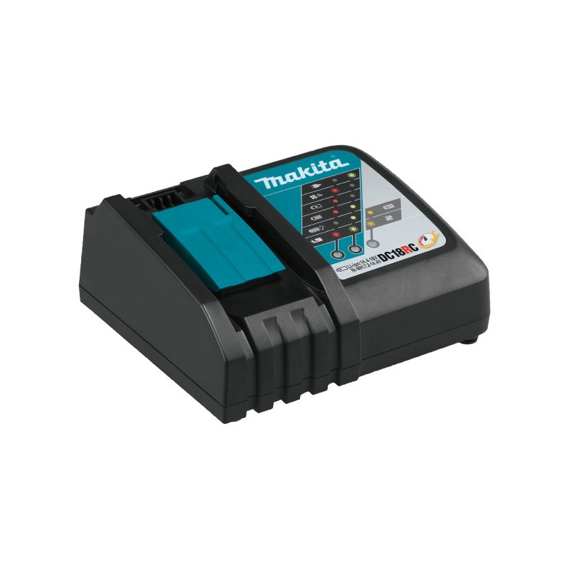 MAKITA DC18RC (195584-2) : อุปกรณ์ชาร์จแบตเตอรี่ 18V [ ชาร์จเร็ว ]