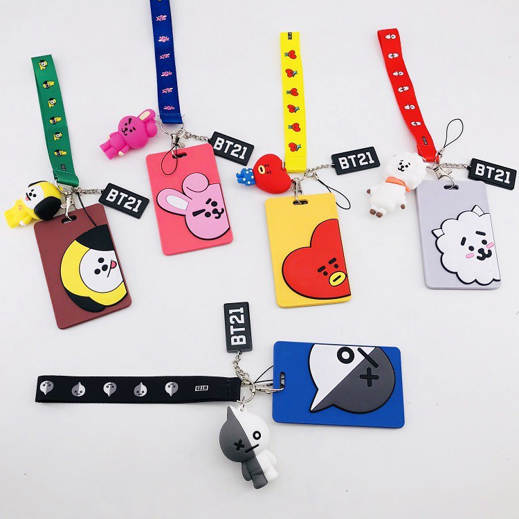พร้อมส่ง😍BTS ซองซิลิโคนใส่บัตร BTS หรือบัตรพนักงาน น่ารักสุดๆ