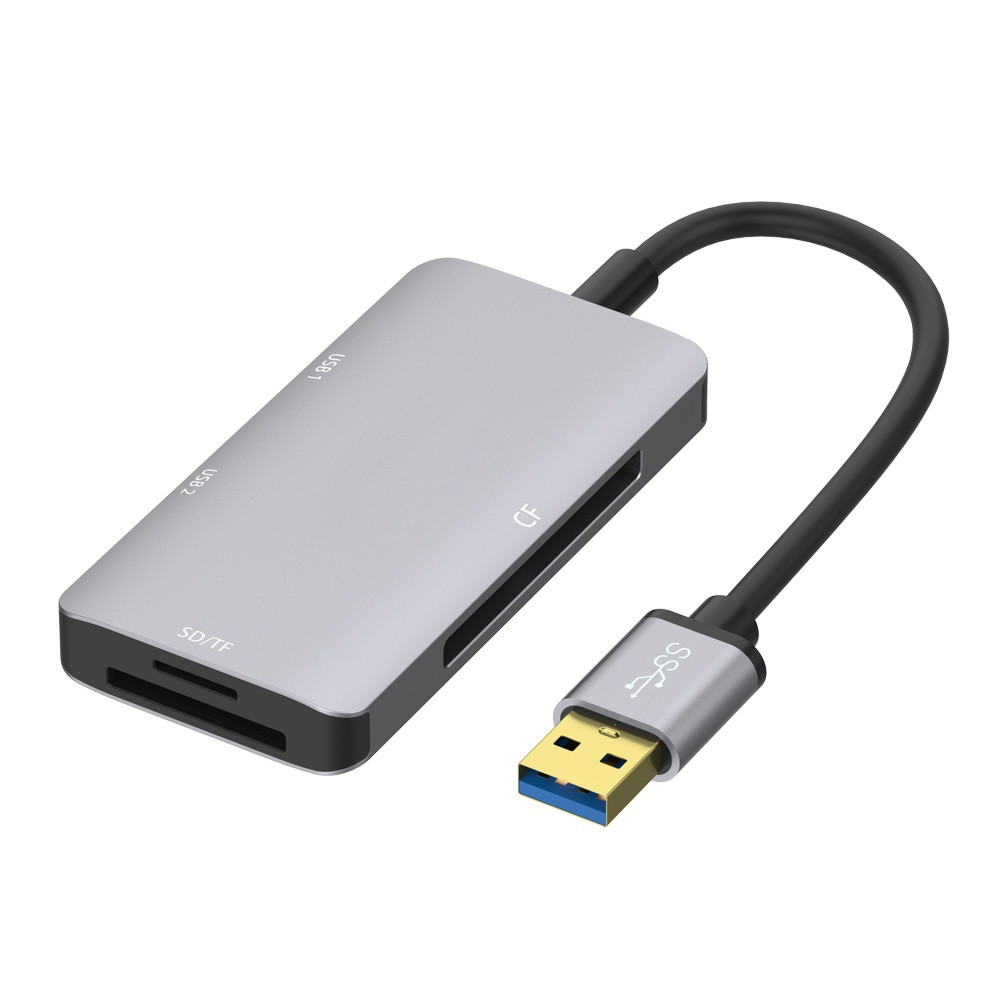 Onten OTN-8107 - พอร์ตเชื่อมต่อมัลติฟังก์ชั่น USB และเครื่องอ่านการ์ด - พอร์ต USB HUB พร้อมเครื่องอ่านการ์ด