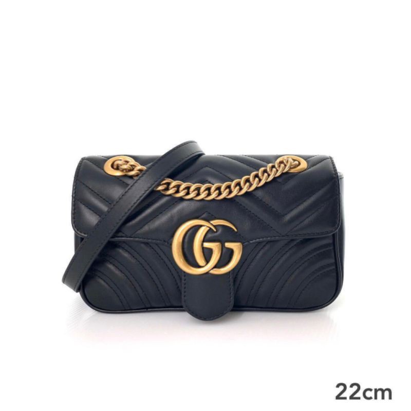 New Gucci marmont 22 cm. black color