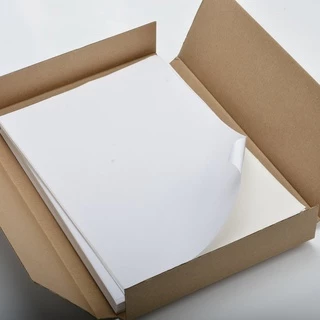 พร้อมส่ง กระดาษสติ๊กเกอร์ A4 (500 แผ่น/100) ขาวด้าน / ผิวมัน ใบปะหน้า Sticker Paper 210x297มม