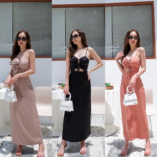 Thitiya LUNY DRESS เดรสผ้าซาตินพรีเมียม ตัวนี้ต้องบอกว่าใส่สวยมาก