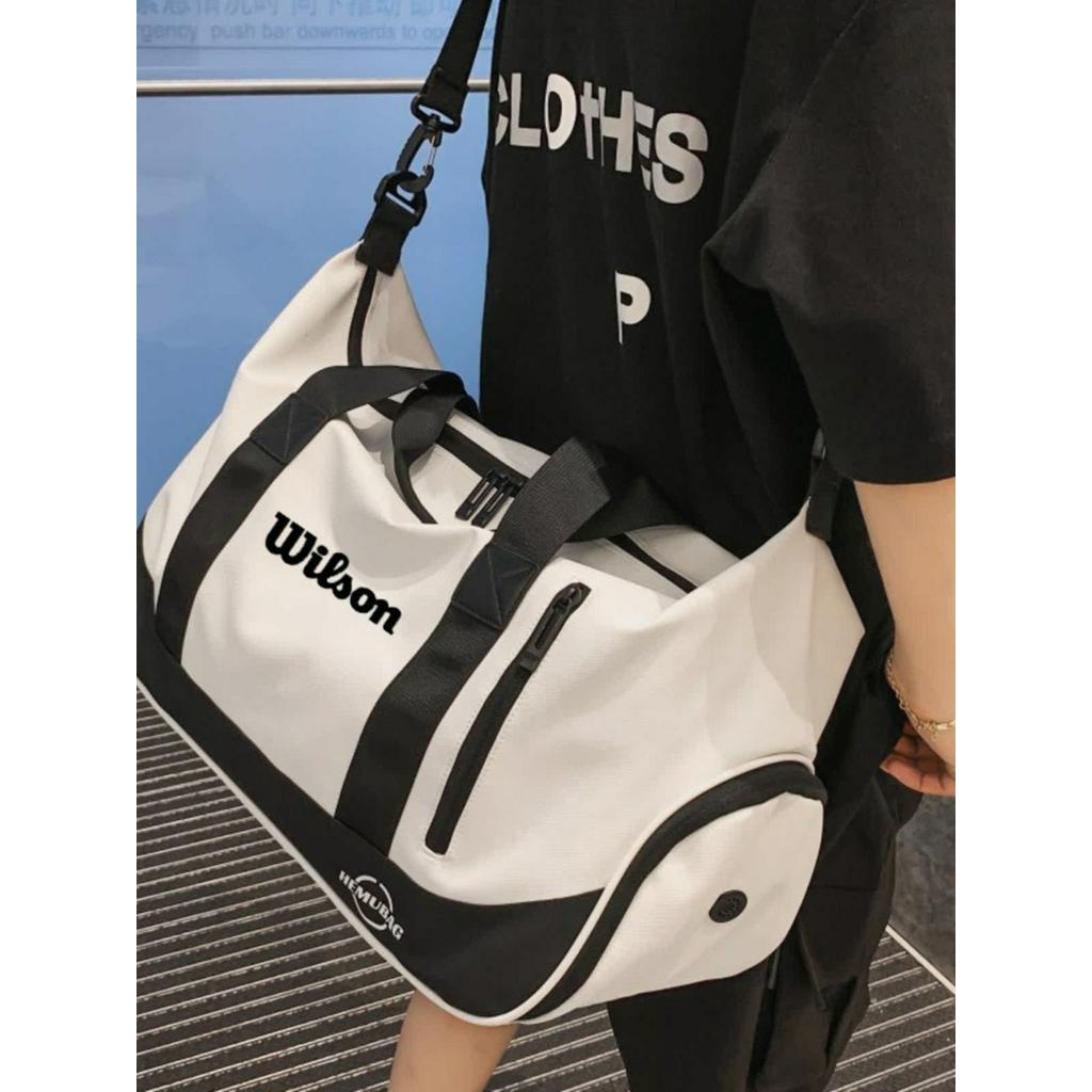 Wilson French Open Champion เทนนิสแบดมินตันกระเป๋ามือถือไหล่ Messenger กระเป๋าผู้ชายและผู้หญิงกีฬาฟิ