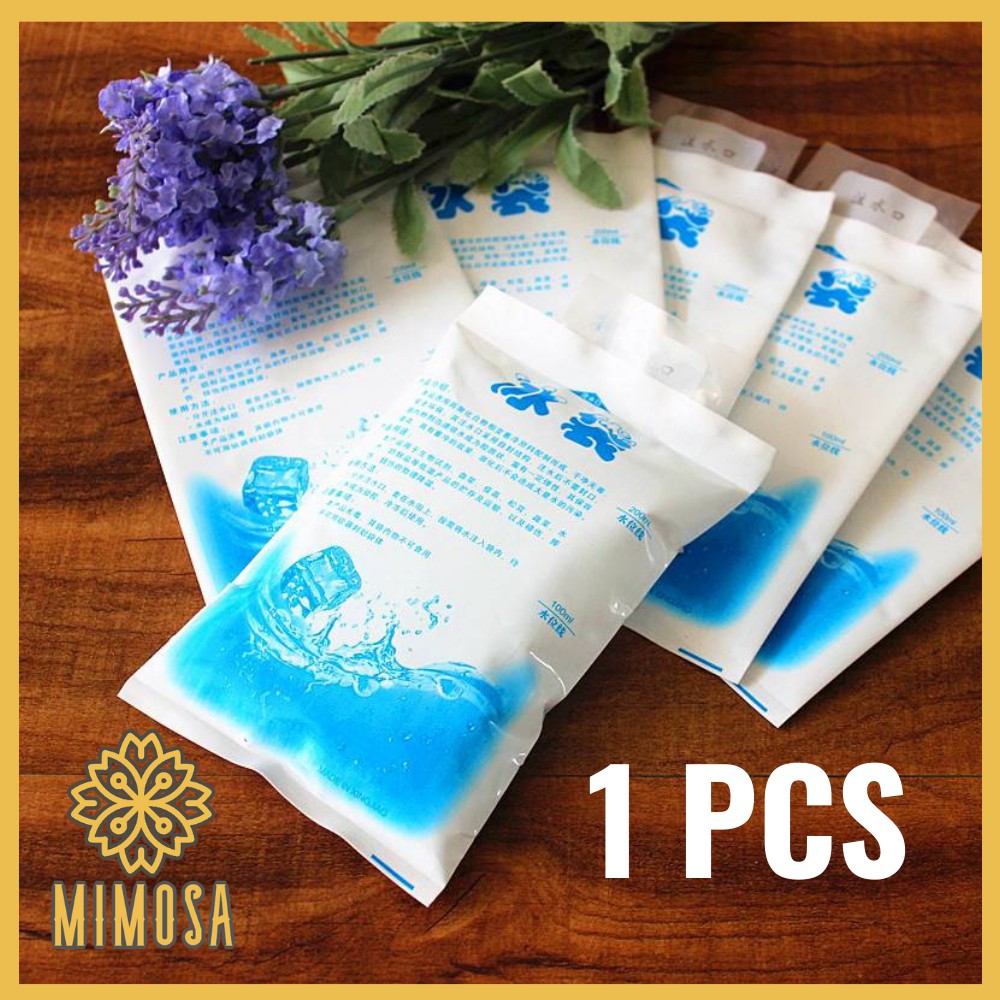MIMOSA (1 ชิ้น) ice pack ice gel ถุงเก็บความเย็นแบบใส่น้ำ ไอซ์แพค เจลเย็น ไอซ์เจล แช่นม น้ำแข็ง เจลเก็บความเย็น