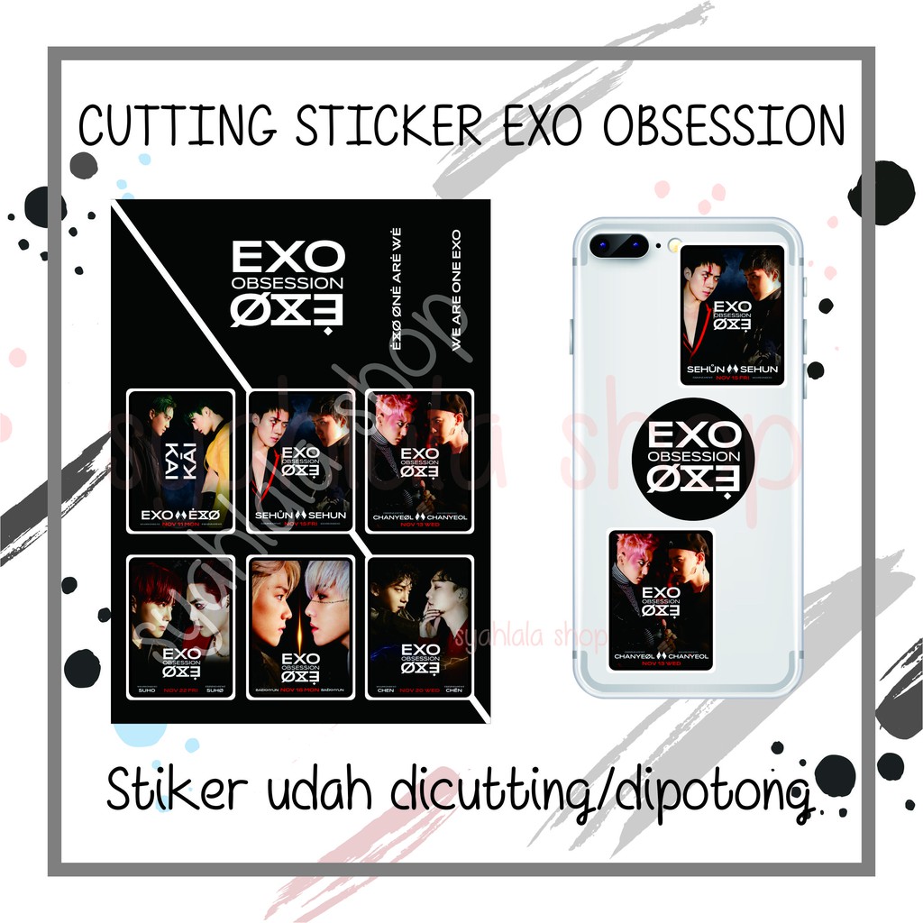 EXO OBSESSION สติ๊กเกอร์ตัด - รุ่น OBSESSION